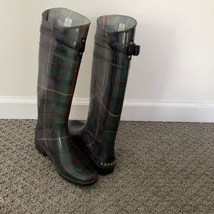 Ralph Lauren knee high rain boots